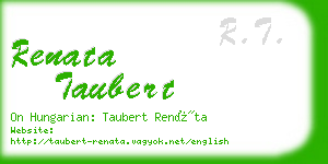 renata taubert business card